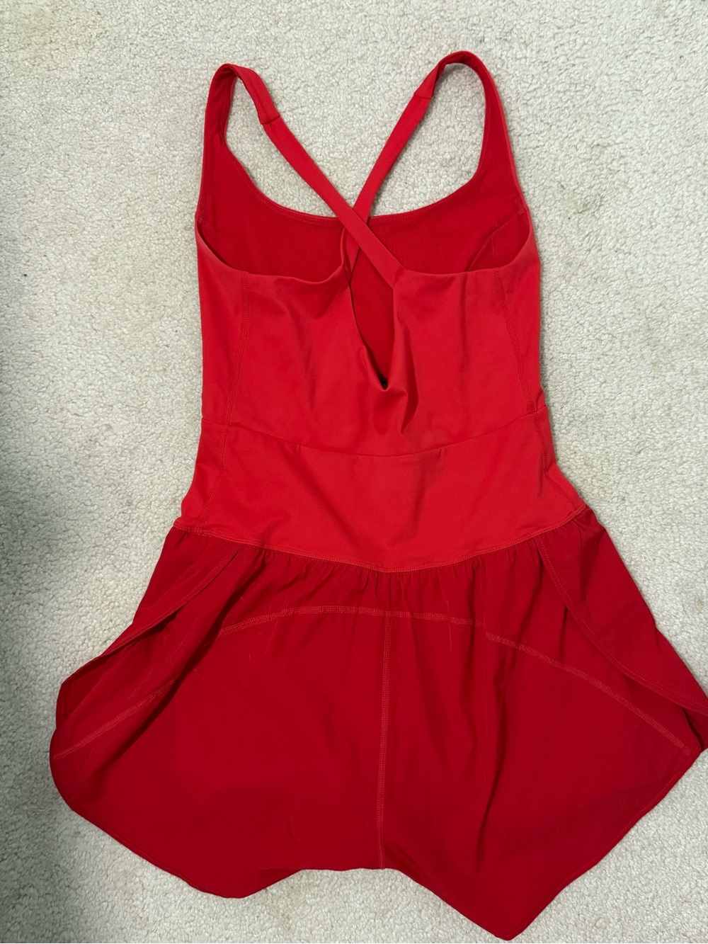 red athletic romper - Picture 3 of 3